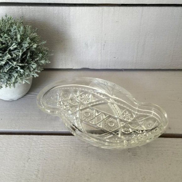 Vintage Pressed Glass Candy Dish - Picture 1 of 5